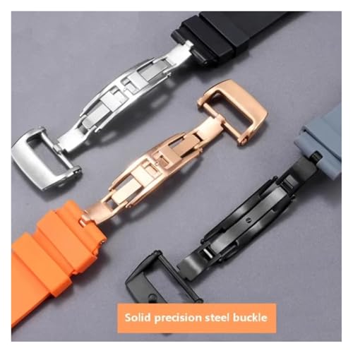 Bracelet montre silicone compatible Richard Mille caoutchouc 25x20