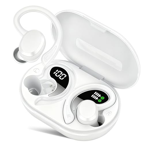 Image of sprtoybat Wireless Earbuds, 2026 New Bluetooth 5.4 Headphones Sport Earphones with 68Hrs Playtime LED Display ENC Noise Cancelling Mic, IPX7 Waterproof Over Ear Ear Buds with Hook for Sports /Running