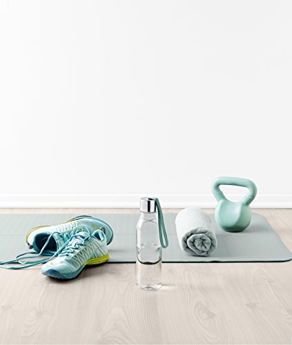 Eva Solo 1/2-Liter Drinking Bottle, Clear, Gray Strap #TOP5