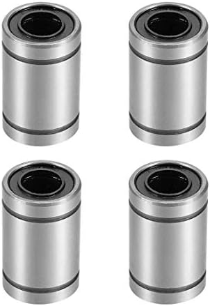 uxcell LM8UU Linear Ball Bearings 8mm Bore 15mm OD 24mm Length for CNC Machine 3D Printer 4pcs