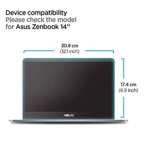 Spigen Protetor de tela de vidro temperado projetado apenas para Asus Zenbook Flip 14 (14 polegadas/