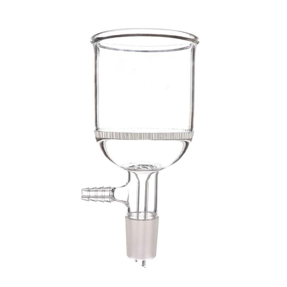 Embudo de vidrio de laboratorio con placa de orificio de 24 mm, calibre 30, 60, 100, 250, 500 y 1000 ml, 1 unidad(500ml)