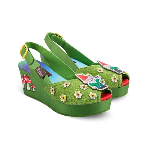 Image of Hot Chocolate Design Funky Women's Peep Toe Wedge Sandals