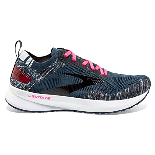 Brooks Women's Levitate 4 Running Shoe - Navy/Black/Pink - 5