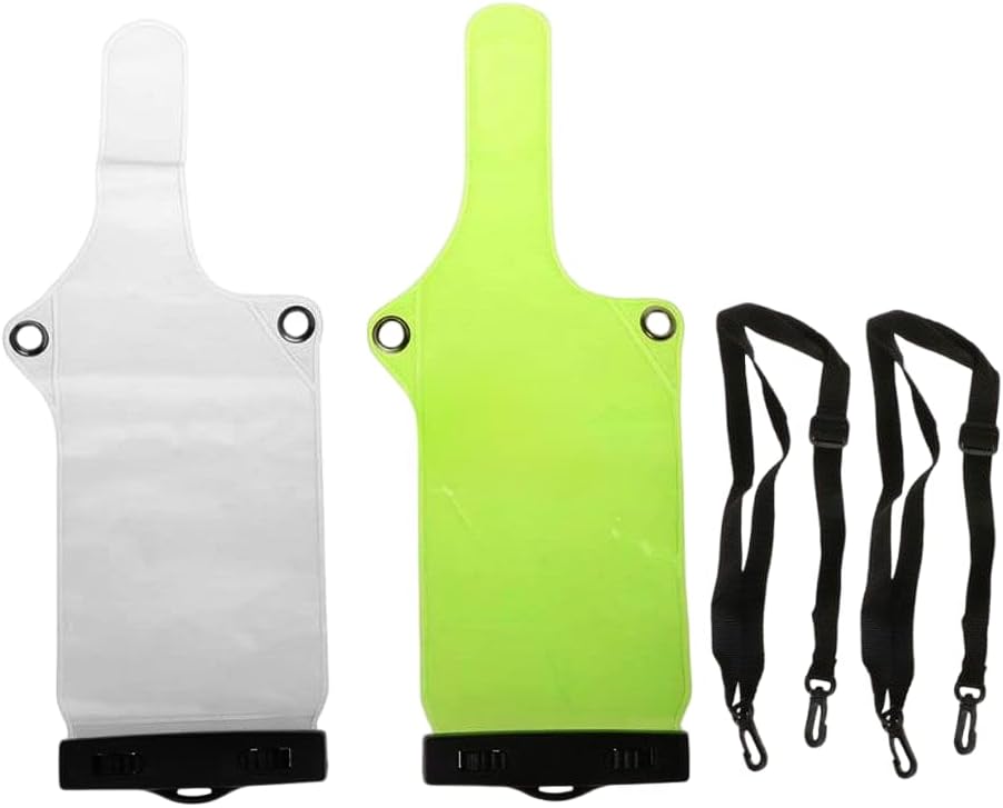 1pcs walkie-talkie waterproof bag Handstand Universal IPX7 transparent electronic equipment Outdoor waterproof and dustproof bag protective cover (Velcro transparent)