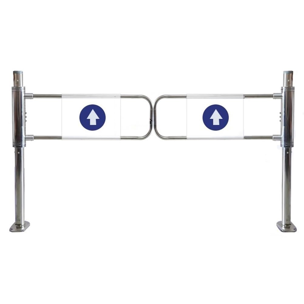 Aioneer Automatic Closing Safety Swing Gate For Secure Pedestrian Access In Libraries And Scenic Stores-Silver-150x100 cm