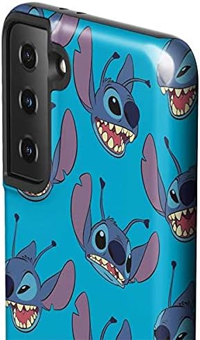 Skinit Pro Phone Case Compatible with Galaxy S21 FE - Officially Licensed Disney Lilo and Stitch Face Expression Pattern Design