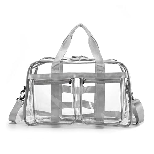 Sac de sport transparent gris pour retrouver vos accessoires de yoga en un flash