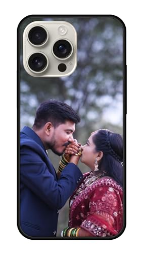 Image of NDCOM for Customised Back Cover iPhone 16Pro Max Cover | iPhone 16 Pro Max Case | 16 Pro Max Case | DIY Personalised Photo Design | Customized Gift Custom Text Name Printed Metal Case