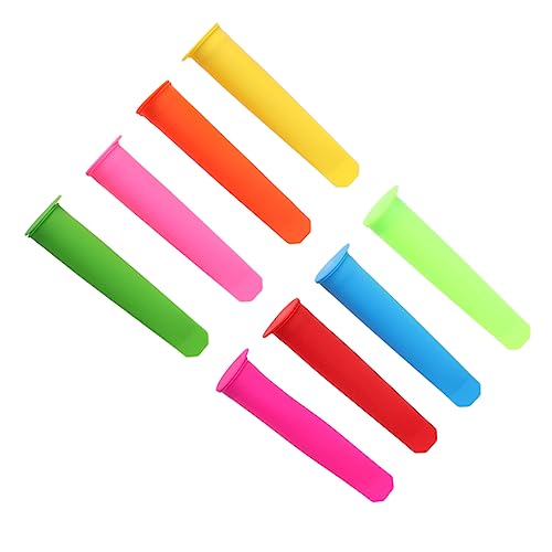 OKUMEYR 8pcs Multi Functional Ice Cream Mold DIY Ice Maker for Easy to Popsicle Molds for Homemade Treats for Mixed Colors