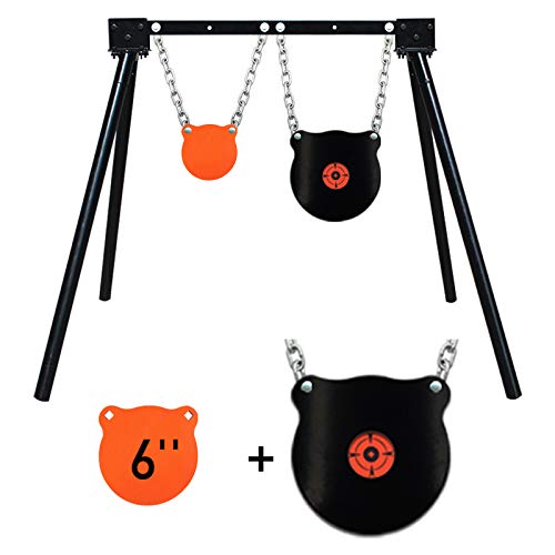 Highwild Steel Target Stand AR500 Shooting Target System (Stand, Mounting Kits & 6" Gong + 10" Bullseye Gong) - Highwild
