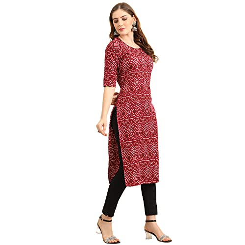 Image of Pinkmint Women's Crepe Regular Kurta
