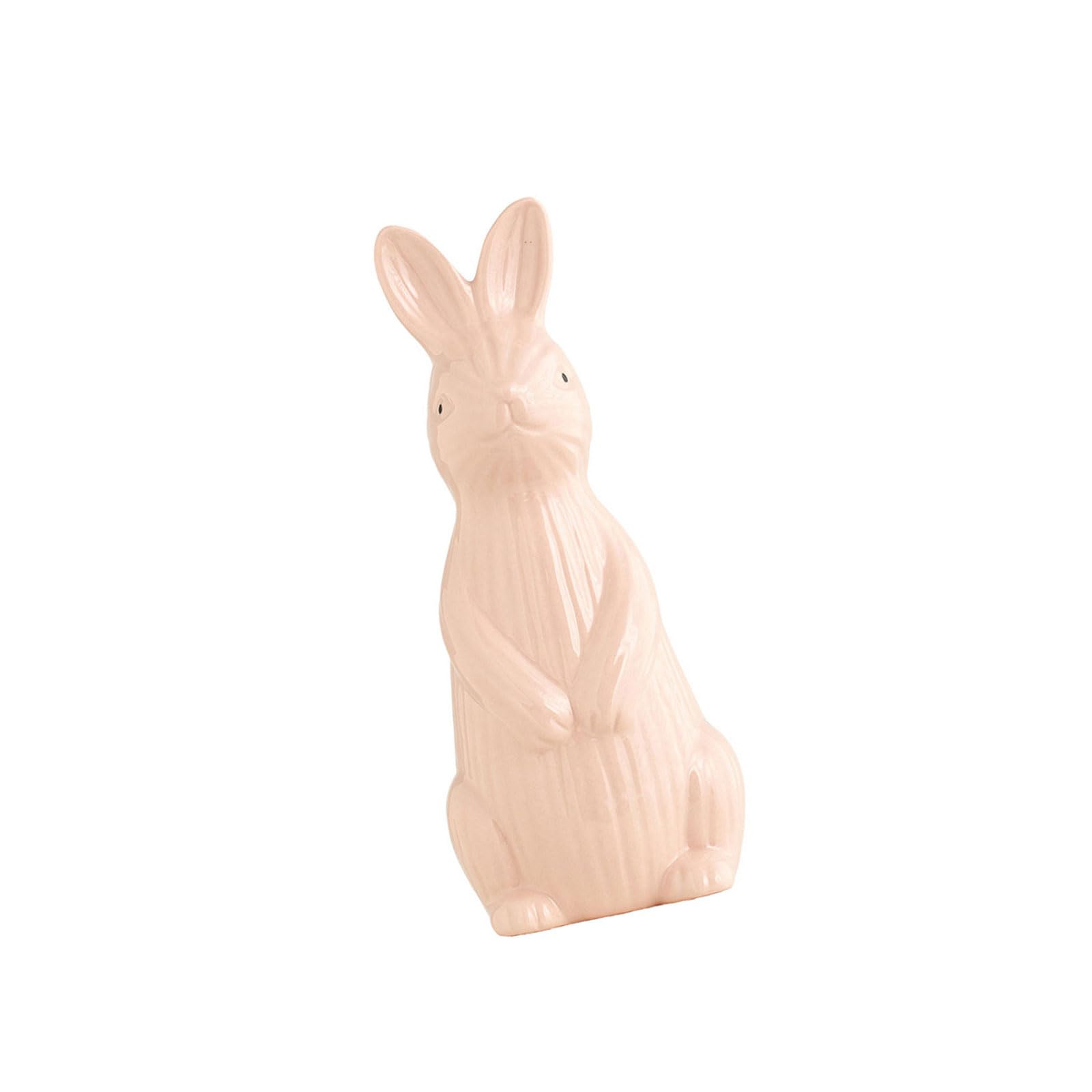LUCKGONI Handmade Ceramic Rabbits Figurine Decorative Animal Statue Home Decoration For Bookshelf And Offices Desk