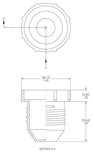 Miniatura 4 de Caplugs QHF321AK1 Tapón roscado de plástico para accesorios JIC acampanados. PD-HF-32, PE-LD, para enchufe tamaño de rosca 2-12-12", rojo (paquete