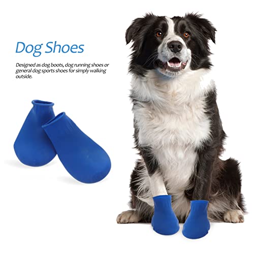 Image of UKCOCO Pet Waterproof Shoes Size S Dog Boots with Anti-Slip Sole 4-Pack Outdoor Paw Covers for Walking Rain Mud and Snow Durable Protective Footwear for Small Dogs