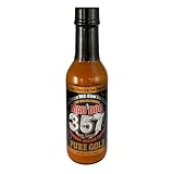 Mad Dog 357 Pure Gold Edition Hot Sauce| Over 1 Million Scoville - Carolina Reaper and Ghost Peppers - 2 of the Hottest Peppers - Mango Peach Edition