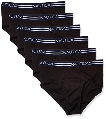 Nautica Men's 6 Pack Classic Cotton Fly Front Briefs