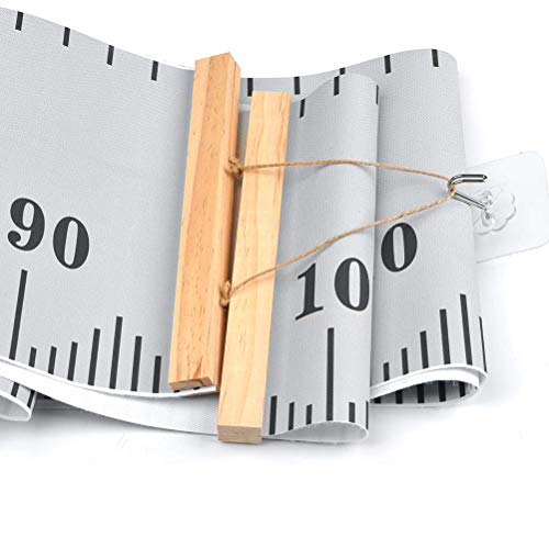 WAIZHIUA Kids Height Growth Chart, 79"x7.9" Removable Canvas Wall Ruler, Height Measurement Tool for Baby Toddler, Child - Image 4