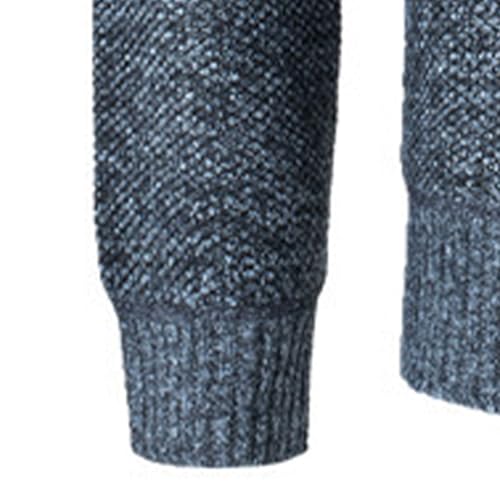 Cambkatl Men's 1/4 Zipper Stand Collar Pullover Sweaters Stylish Slim Fit Long Sleeve Fall Winter Turtleneck Knitted Jumpers3