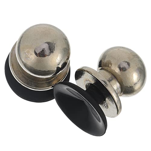 WOONEKY Lot de 2 manettes de jeu pour téléphones portables et tablettes Boutons raccourcis en métal pour jeux fluides Grand argenté Assistant de jeu très sensible pour les tireurs