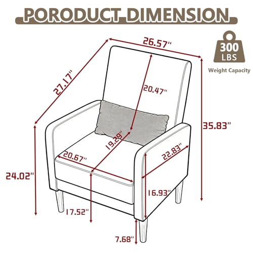 Sillón Plegable Tela Beige miniatura 2