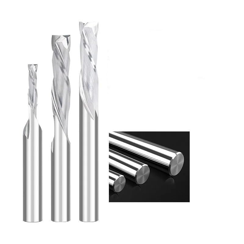 Fraise compression carbure 6.35 mm coupe net sans éclat pour commande numérique - 5