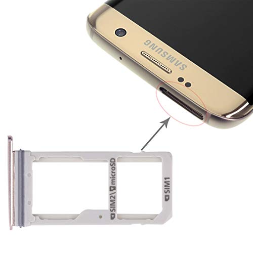 Lin-L 2 SIM Card Tray/Micro SD Card Tray for Galaxy S7 Edge (Black) Replacement Part (Color : Gold) - Image 5
