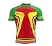 ScudoPro Saint Kitts and Nevis Full Zipper Bike Short Sleeve Cycling Jersey for Women - Size 2XL Multicolored