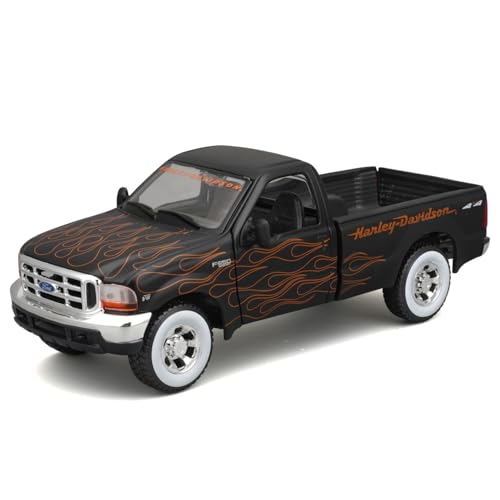 Maisto 1:24 Vehículos Miniatura Ford F-350 y Harley Davidson miniatura 4
