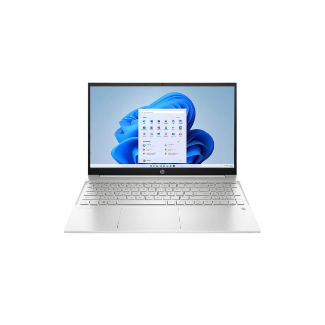 HPNewest Pavilion 15 Laptop With 15.6" Touch Screen Full HD IPS Display- Intel Core i5-1335U Processor- Intel Iris Xe Graphics - 8GB DDR 4 RAM - 512GB NVMe SSD-Backlit Keyboard - Windows 11 - Silver