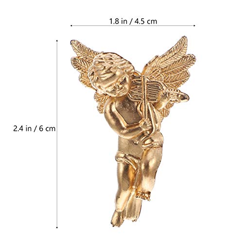 Bestoyard 30Pcs Valentine's Cupid Angel Ornament Angle Gift Xmas Statue Figurine Xmas Angels Tree Ornament Christmas Tree Decorations Fireplace Gift Gold 2.3In #TOP2