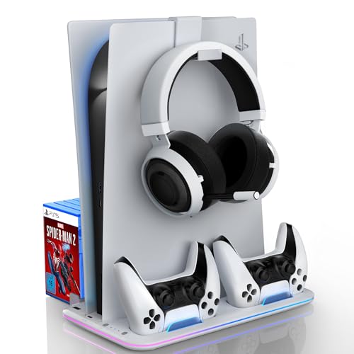 Gaming Consoles Showdown: PlayStation vs Xbox 9 Sounce Glacier Pad RGB PS5 Cooling Stand with Dual Controller Charging Station...