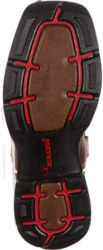 Durango Lil' Rebel Western Boot, Brown/Pink, 7 US Unisex Big Kid | Image 1