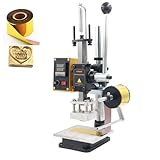 YVOKERN Hot Foil Stamping Machine 5X7cm Manual Heat Press for Leather and Paper Craft Embossing Brass Mold Logo Wood Branding