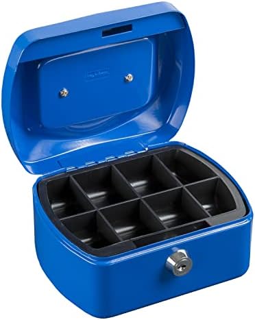 Idena 50027 - Kasa 6", rozmiar 155 x 120 x 90 mm, kolor niebieski, 1 szt.