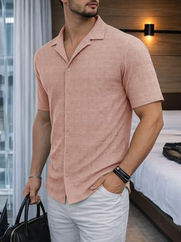 Image of Noble Monk Men's Solid Casual Shirt | Half Sleeve | Regular Fit | Polo Shirt for Men