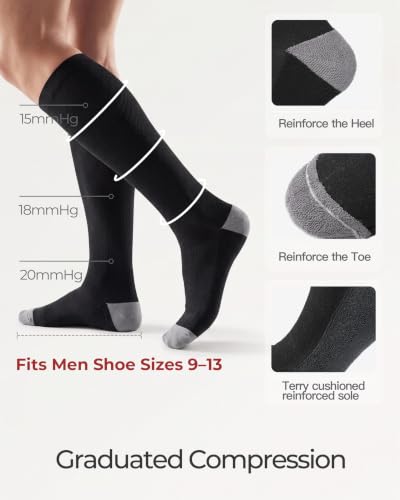 LOOTA Viscose Made from Bamboo Compression Socks for Men 15-20 mmHg - image 3