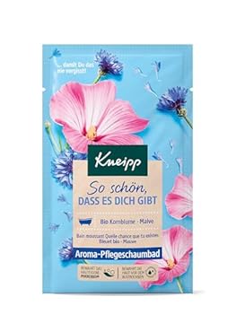 Kneipp Aroma-Pflegeschaumbad So schön dass es dich gibt - Badezusatz mit hochwertigen Extrakten aus Bio Kornblume und Malve