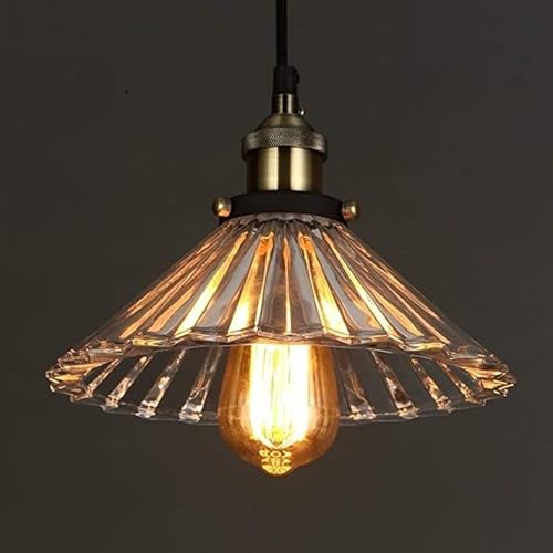 Plafond pendentif verre ciselé et structure bronze au design moderne victorien élégant