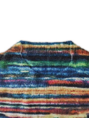 Striped Crewneck Sweaters for Women Trendy Fall Long Sleeve Boho Floral Knit Tops Casual Soft Retro Pullover Sweater3