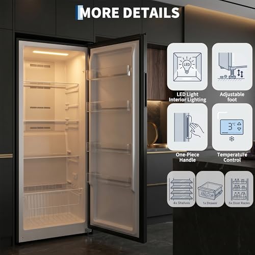 Image of Garvee 17 Cu.ft Upright Freezer, Single Door Stand Up Freeze
