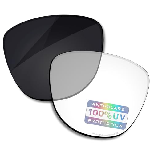 Bowyer HIGH DEFINITION Replacement Lenses for Ray-Ban Meta Wayfarer RW4008 53mm & Gen 2 RW4012 53mm AI Glasses - Clear to Dark Photochromic