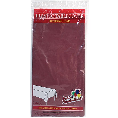 Party Dimensions Plastic Rectangular 54"x108" | Berry | 1 Pc Table Cover