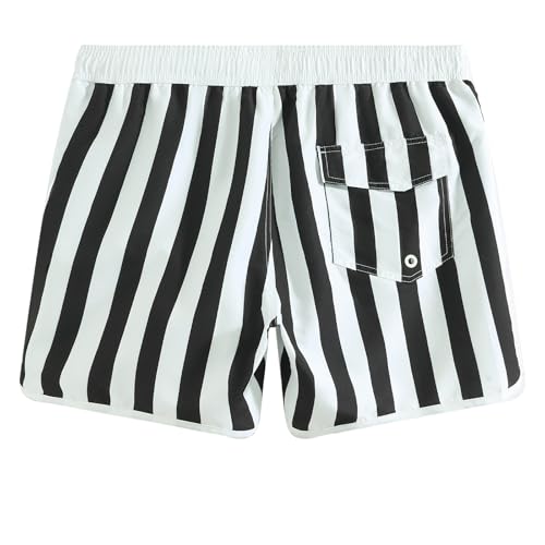 Image of maamgic Mens Boys Short 80s 90s Vintage Swim Trunks with Mesh Lining Quick Dry Swim Suits Board Shorts