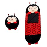 Saco De Dormir para Niños, Happy Nappers, Saco De Dormir para Niños 2 En 1, Saco De Dormir para Bebé De Dibujos Animados Cálido Suave Cálido Cómodo E Interesante 4-10 Años (165CM(I))