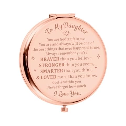 Christmas Stocking Stuffers Gifts for Teen Girls Daughter 16th 18th 21st Birthday Gifts Teen Girls Stuff Christmas Compact Mirror Gifts for Teenagers Daughter from Mom Dad Valentines Day Gifts for Her Cover