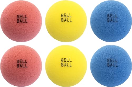 Unix BX18-14 Baseball Practice Goods Training Balls, 3 Colors Bell Balls, Set of 3 x 2