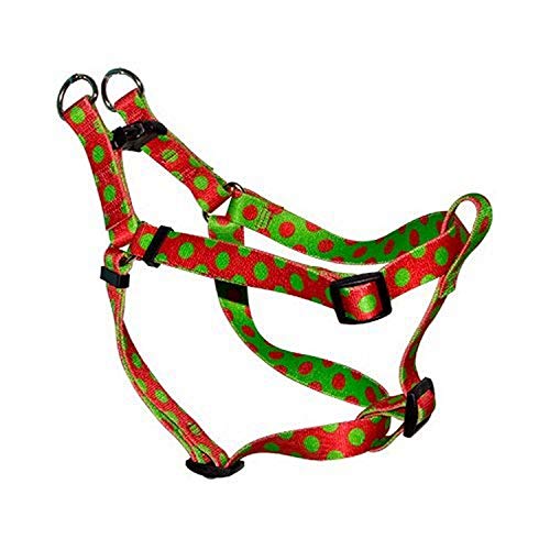 Image of Yellow Dog Design Step-in Harness, Large, Christmas Polka