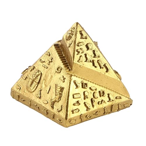 BESPORTBLE Goldfarbene Pyramide Miniatur Ornament aus Hochwertigem...