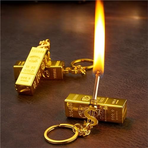 Encendedor de Mecha Permanente en Forma de Barra de Oro miniatura 4